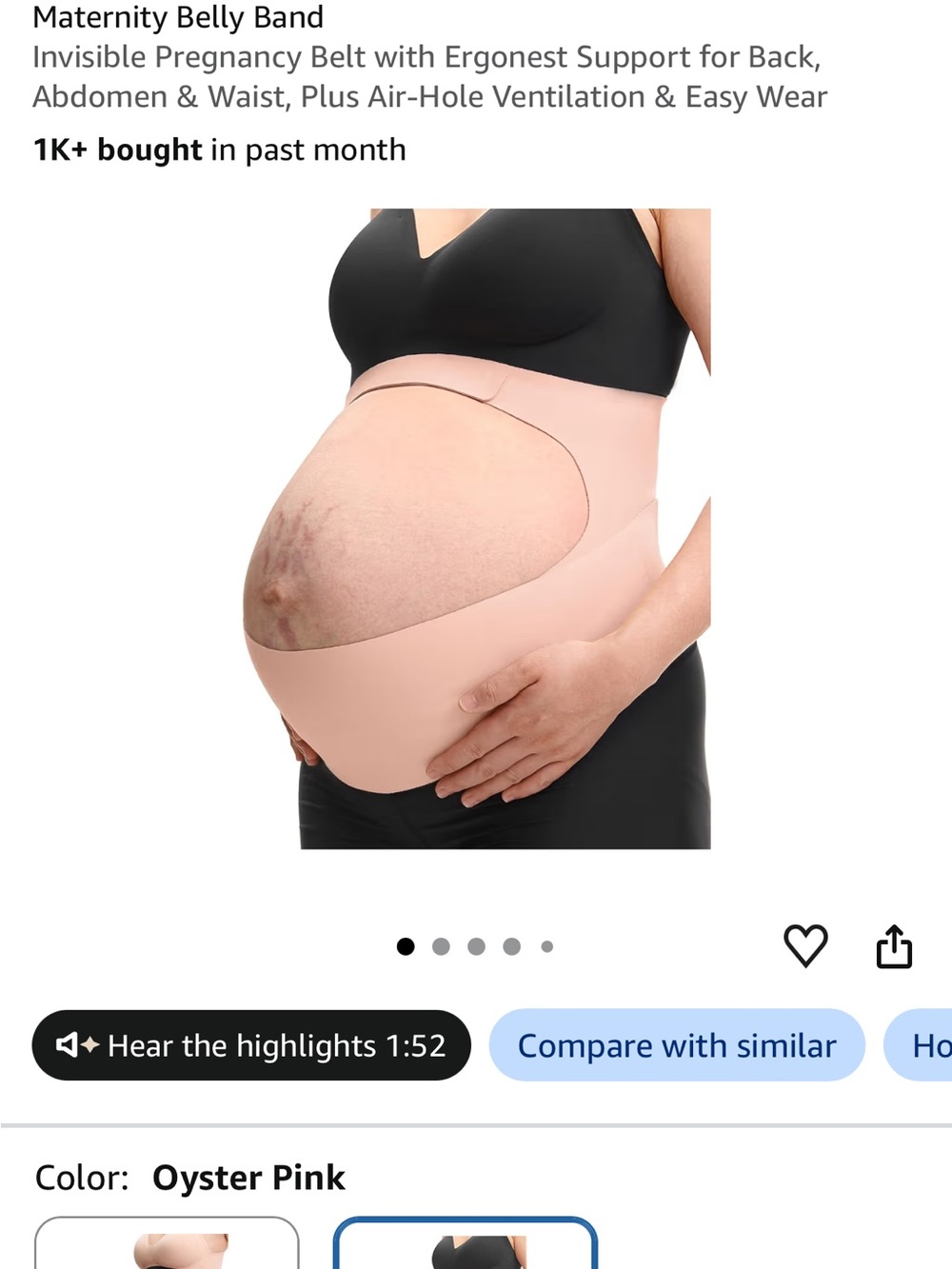 Momcozy pregnancy belly band